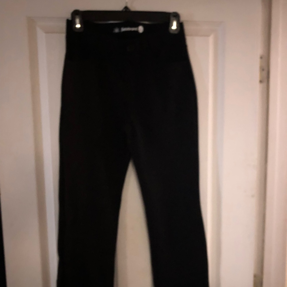 Betabrand black straight leg pants (with pockets)